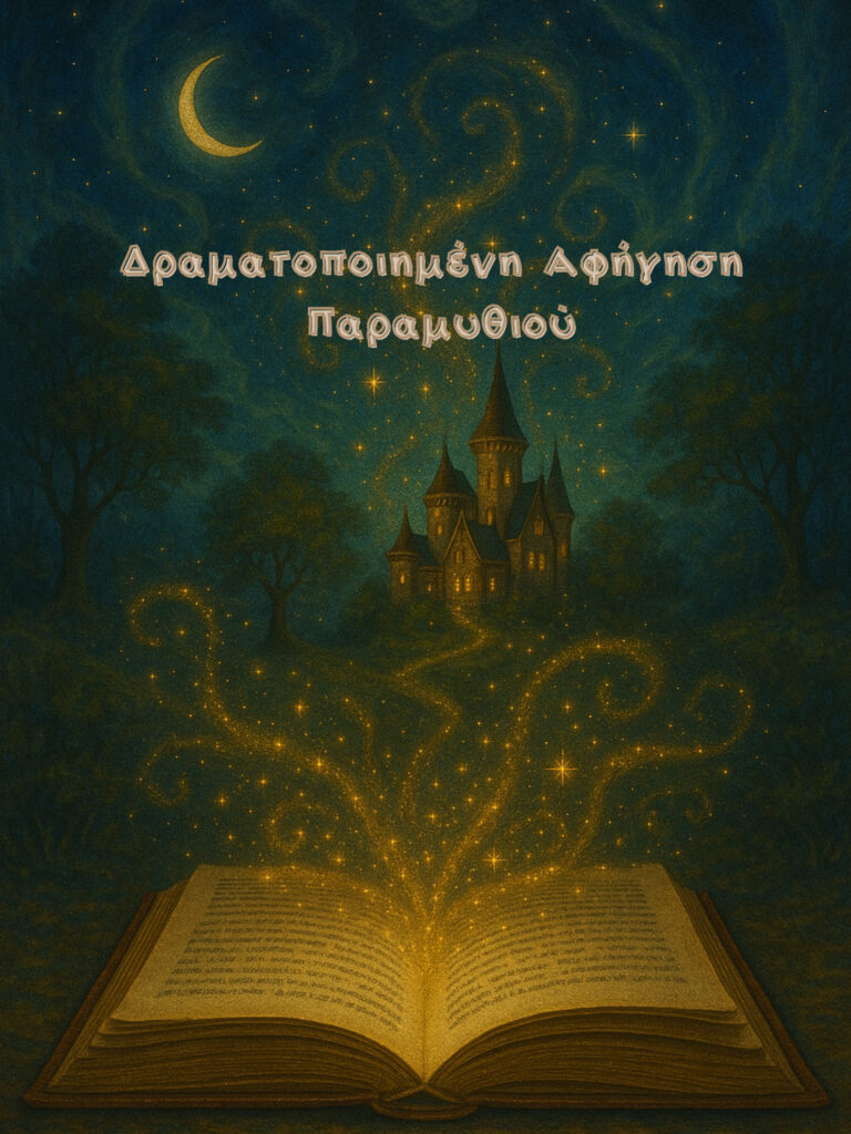 Δραματοποιημένη αφήγηση παραμυθιού στο Καλειδοσκόπιο – θεατρικό παιχνίδι, μουσική, φαντασία και δημιουργία για παιδιά 3–5 ετών